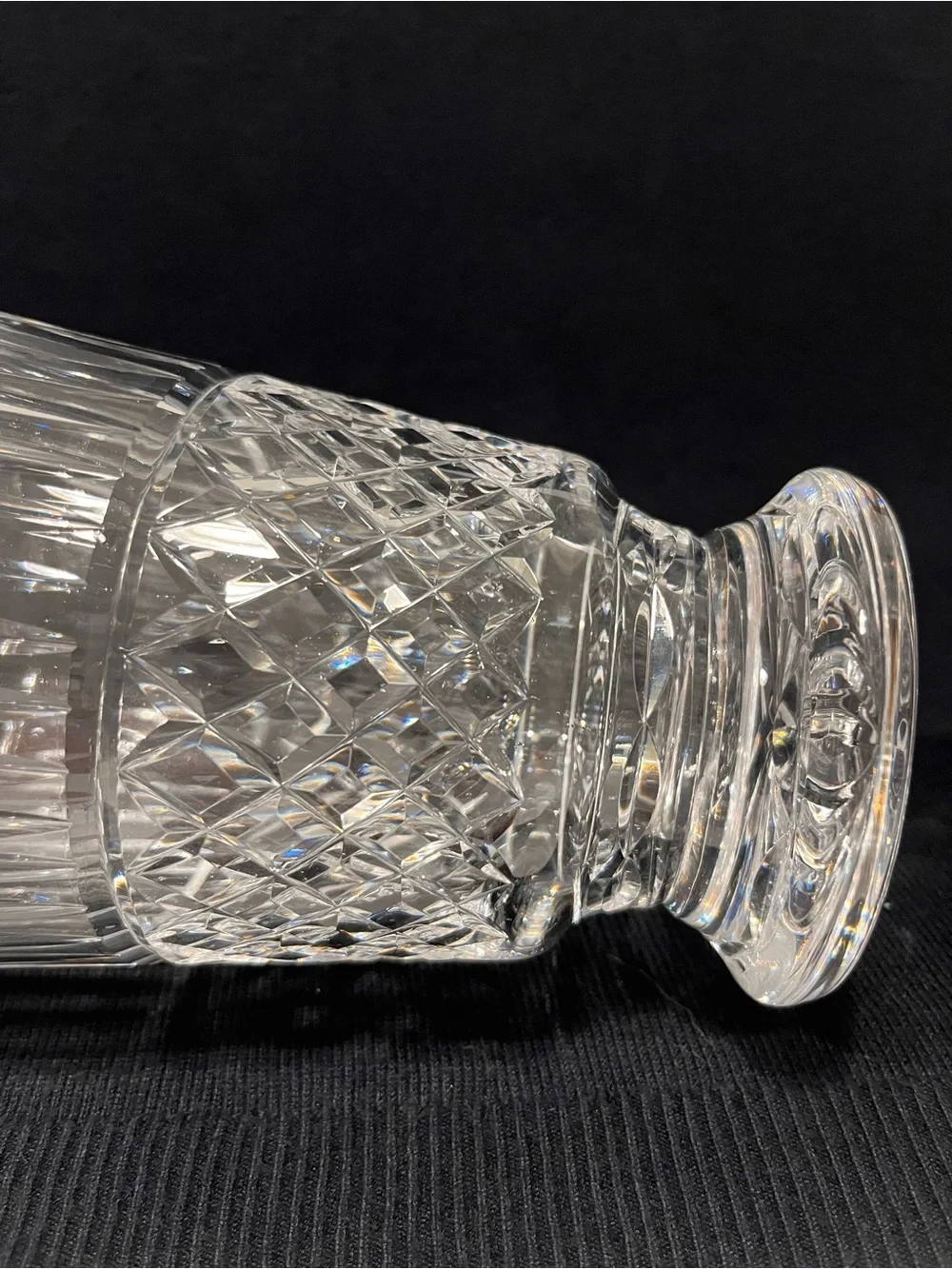 Vintage Waterford Crystal Maeve Cut Wine Decanter & Stopper 12.75” Ireland.